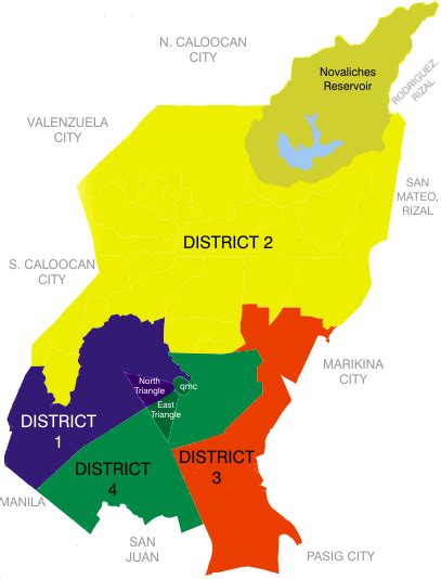 districts of quezon city